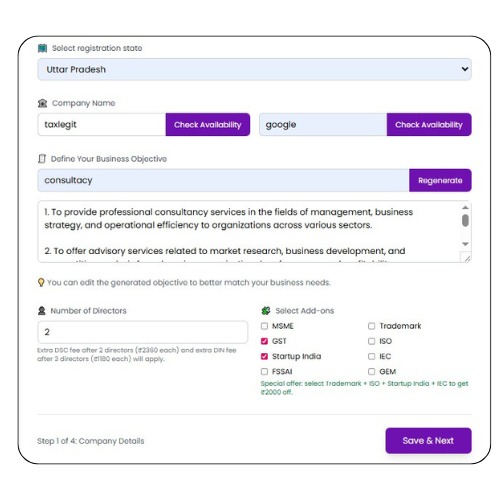 Company Register in 2 Min